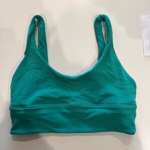 Teal align Sports Bra 5